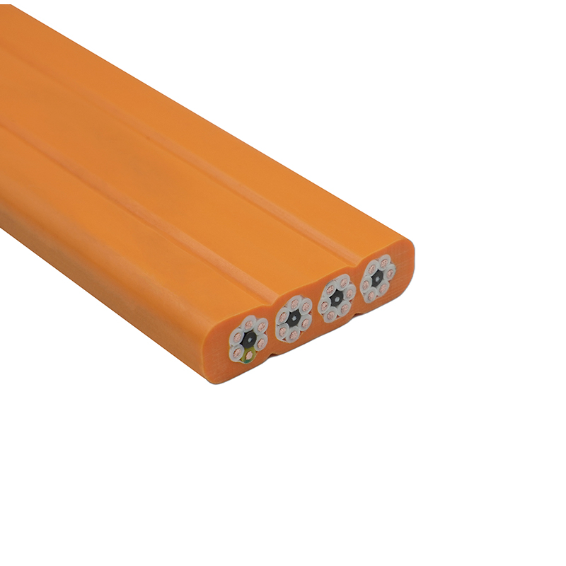 Żuraw z płaszczem złożonym, podróżujący z płaskim kablem