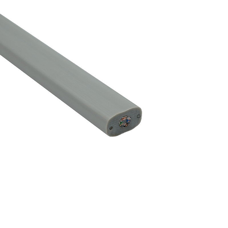 Płaski kabel windy z drutem stalowym i 1 kablem krosowym Cat6