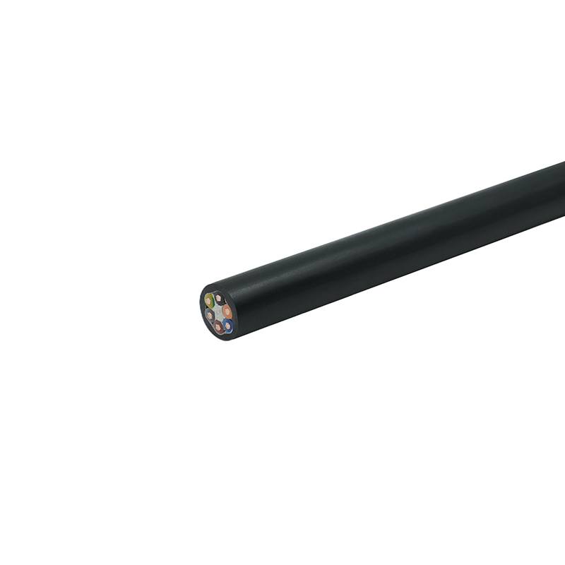 Elastyczny kabel z miedzianym rdzeniem, izolowany i osłonięty PVC