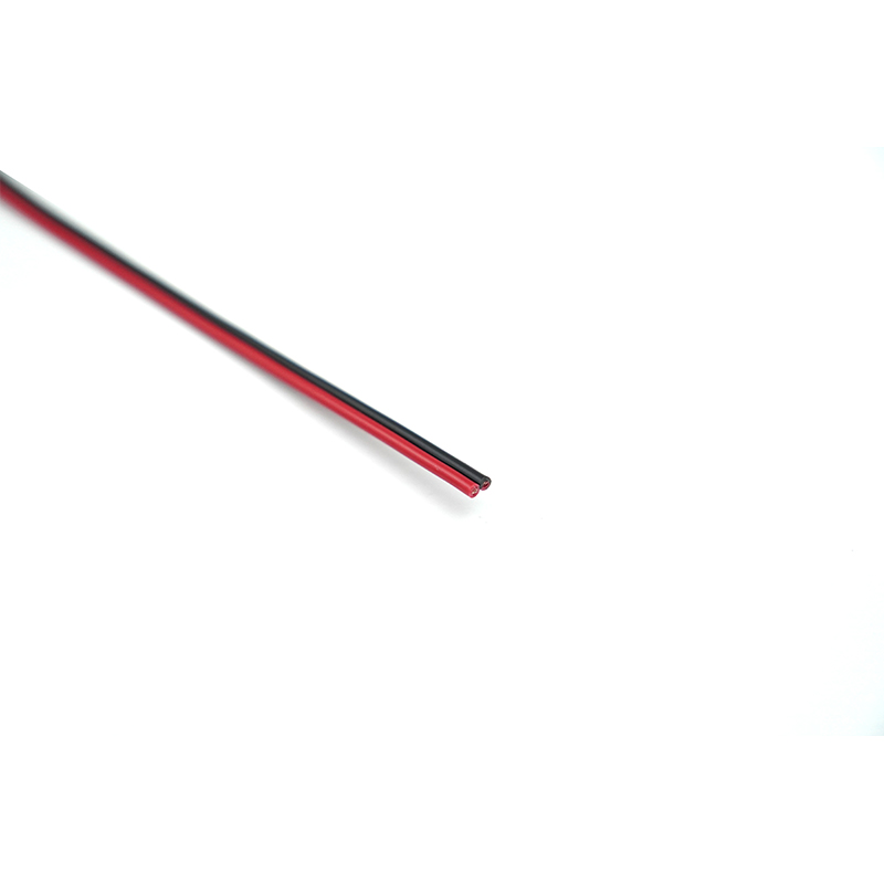 Czerwono-czarny, równoległy kabel podwójny